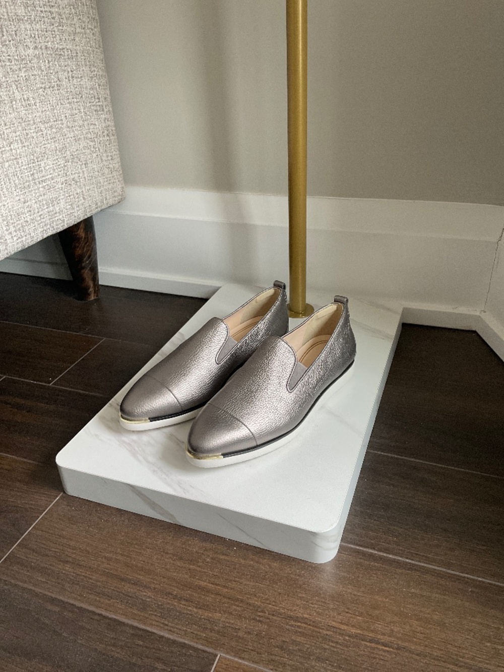 Cole Haan Grandseries OS Pewter Loafers (NWOT)